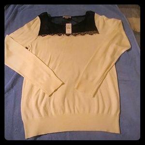 Winter White Sweater from Ann Taylor Loft Size M